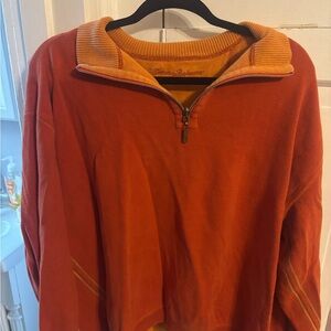 Tommy Bahama Men's Zip-Up Sweater in Orange